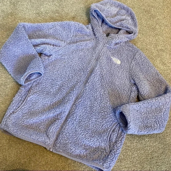 North Face Girls Oso Hoodie Sz Large 14-16 Purple - Picture 1 of 5